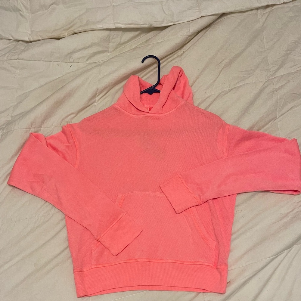 SKIMS coral light French terry hoodie
